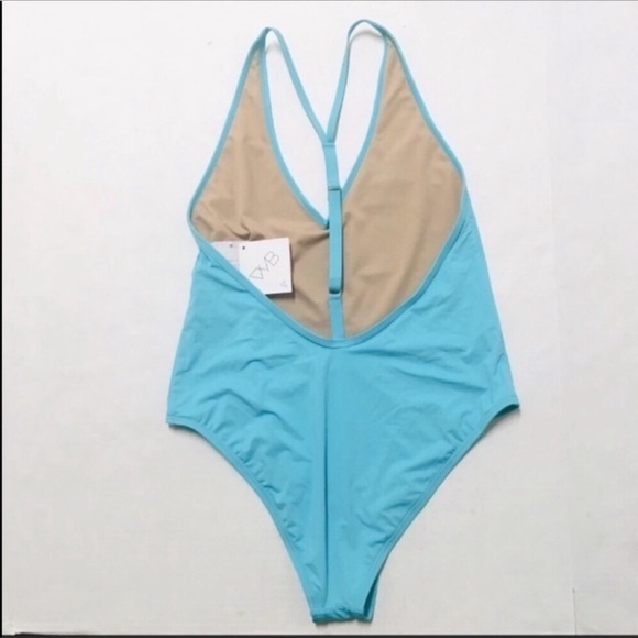 NWT VYB Y tonal super scoop one piece swimsuit Medium M teal free shipping - Picture 6 of 7